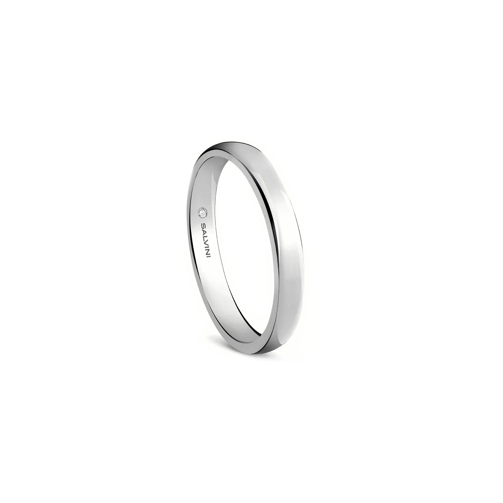 Anello fede nuziale Salvini oro bianco Forever mm 2,70