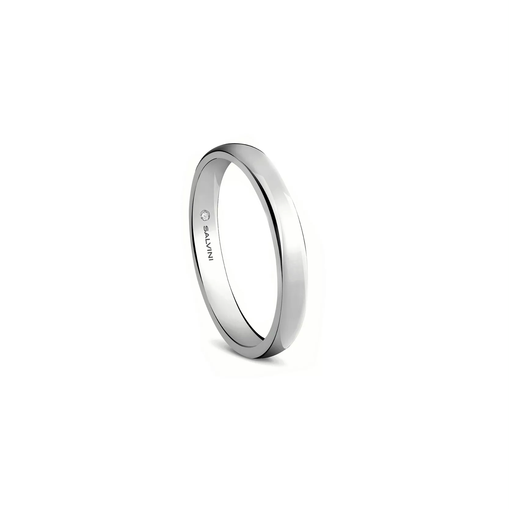 Anello fede nuziale Salvini oro bianco Forever mm 2,70